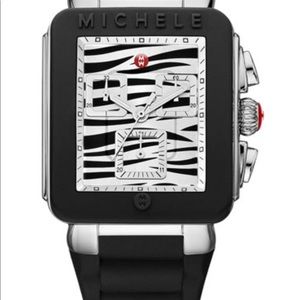 MICHELE PARK JELLY BEAN ZEBRA WATCH